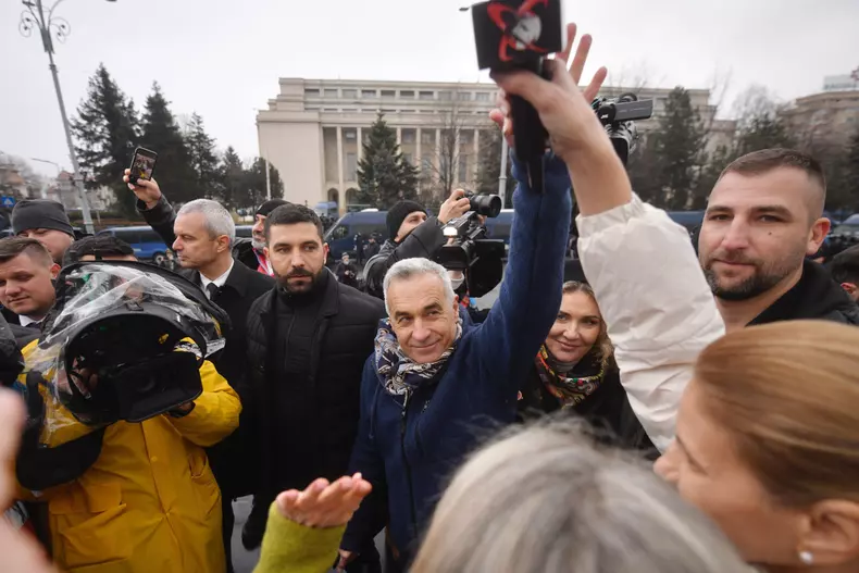 BUCURESTI - PROTEST - ALIANTA PENTRU UNIREA ROMANILOR - 1 MARTIE