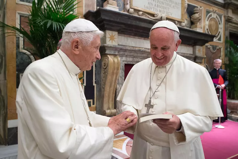 Pope Francis and Pope emeritus Benedict XVI - Vatican