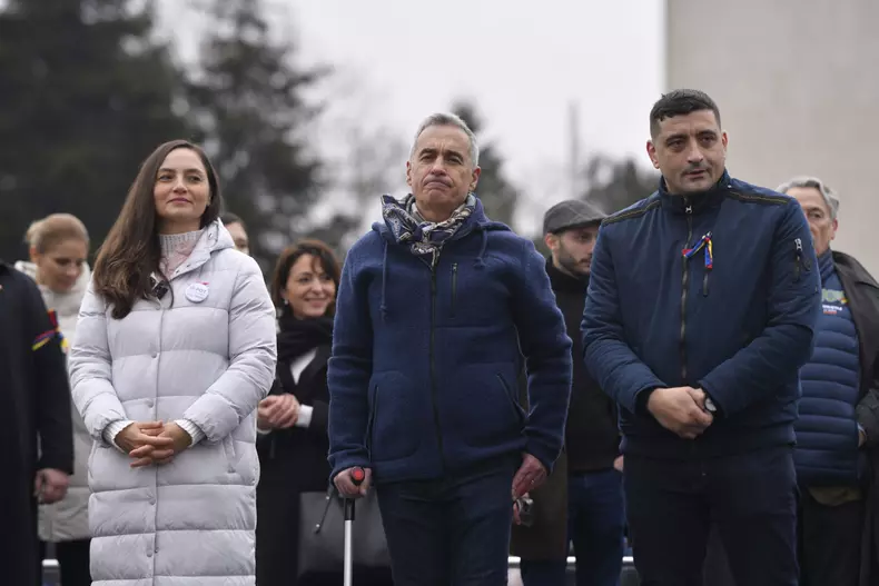 BUCURESTI - PROTEST - ALIANTA PENTRU UNIREA ROMANILOR - 1 MARTIE
