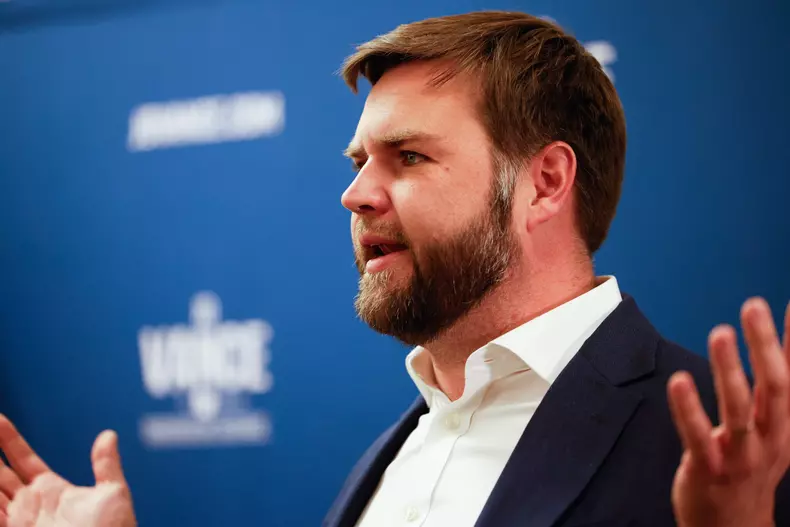 J. D. Vance at Franklin County GOP headquarters