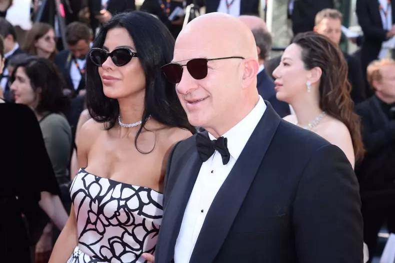 Jeff Bezos And Lauren Sanchez On Red Carpet For Film DOSSIER 137 In Cannes, France - 15 May 2025