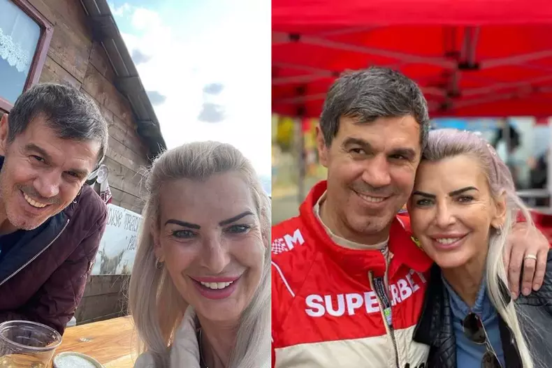 Colaj foto cu Mihai Leu și Anna, soția lui