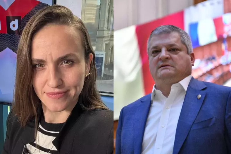 colaj Radu Cristescu și Oana Țoiu