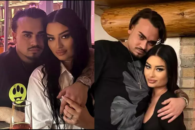 Colaj foto cu Adrian Minune Jr. și Ariana, fosta iubită