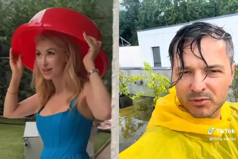 Colaj foto cu Andreea Bălan și Liviu Vârciu