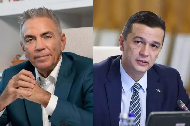 Colaj foto cu Dragoș Anastasiu și Sorin Grindeanu