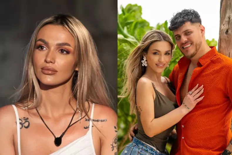 Colaj foto cu Ella Vișan și partenerul ei de viață