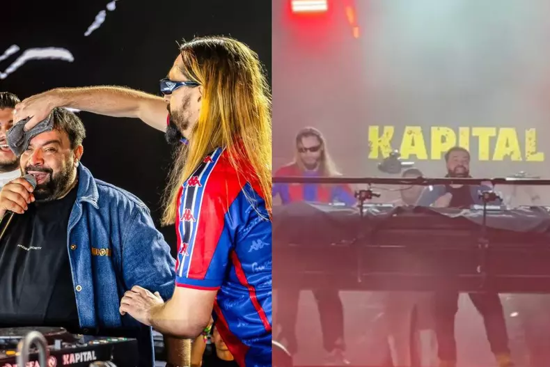 Colaj foto cu Florin Salam și Salvatore Ganacci la Neversea