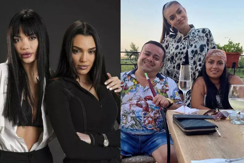 Colaj foto cu Olga Barcari, Karmen, Adrian Minune și Cati, soția lui
