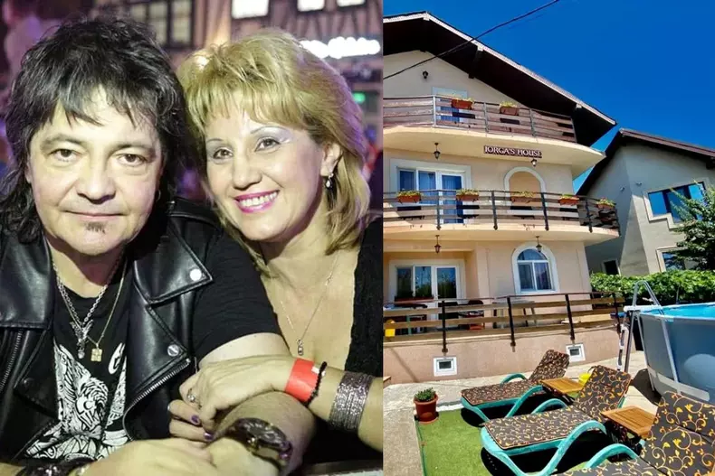 Colaj foto cu regretatul Leo Iorga, Paula Iorga și vila lor de la Eforie Nord