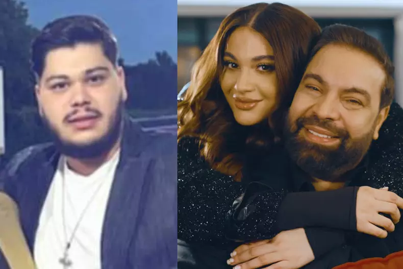 Colaj foto cu Roberto, Florin Salam și Betty, fiica lui