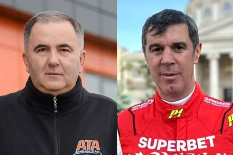 Colaj foto cu Titi Aur și Mihai Leu