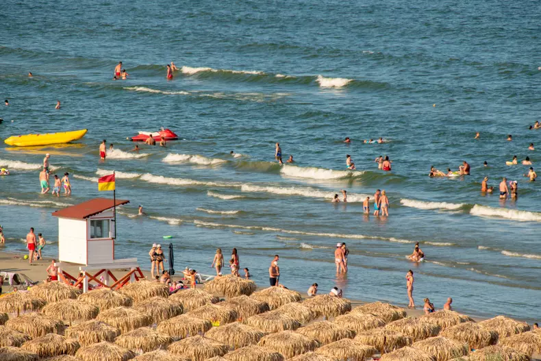 The,Resort,Of,Mamaia,Sat,On,The,Romanian,Coast,Of