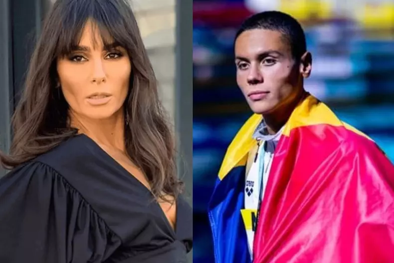 Colaj foto cu Dana Budeanu și David Popovici