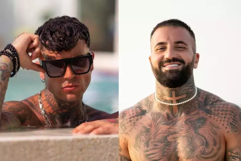 Colaj foto cu George Jaguarul și Marcel Andrei de la Insula iubirii