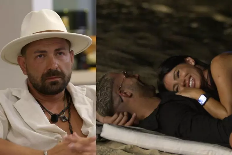 Colaj foto cu Marian Grozavu, Bianca Dan și ispita Mattia de la Insula iubirii