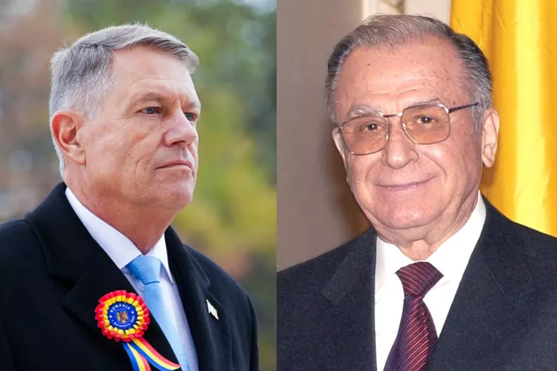 Colaj foto cu regretatul Ion Iliescu și Klaus Iohannis
