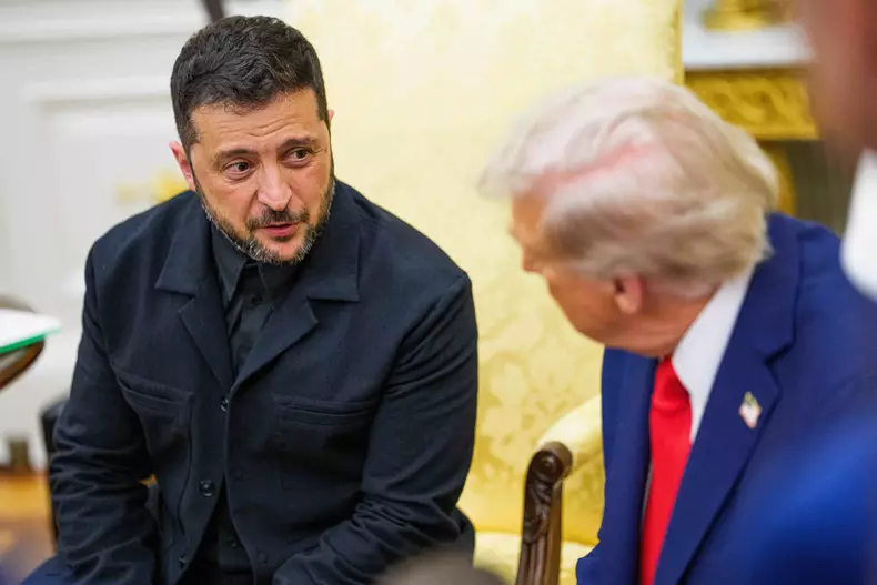 Trump Meets President Zelenskyy of Ukraine and European Leaders