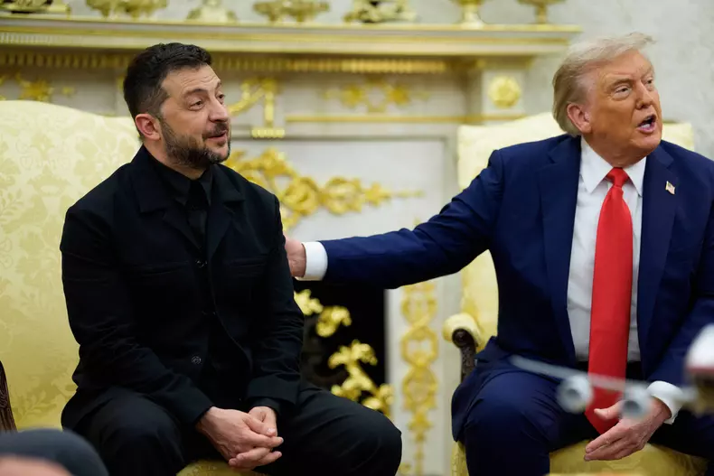 Trump Meets President Zelenskyy of Ukraine and European Leaders