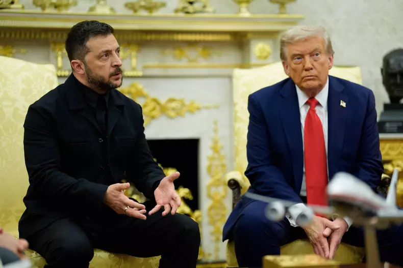 Trump Meets President Zelenskyy of Ukraine and European Leaders