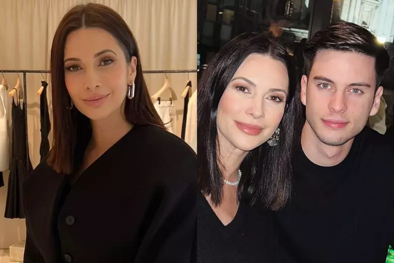Colaj foto cu Andreea Berecleanu şi Petru, fiul ei