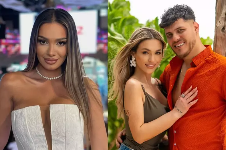 Colaj foto cu Andreea Crăciun, Ella Vișan și Andrei Lemnaru de la Insula iubirii