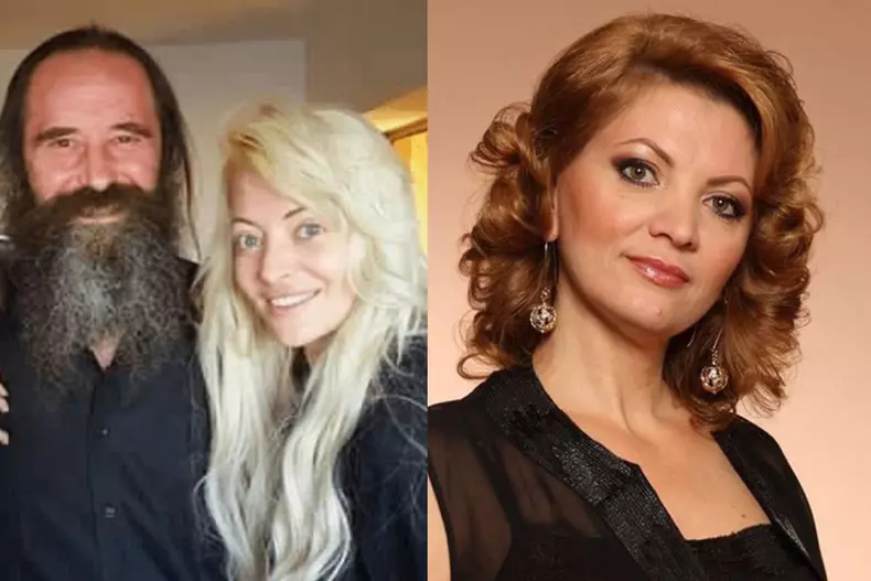 Colaj foto cu Delia și părinții ei