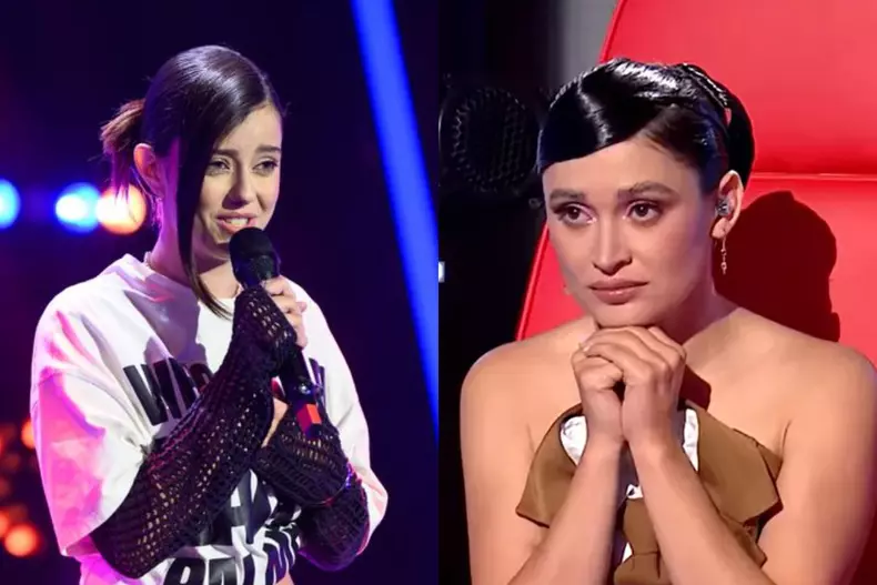 Colaj foto cu Angelina Pavel și Irina Rimes la Vocea României