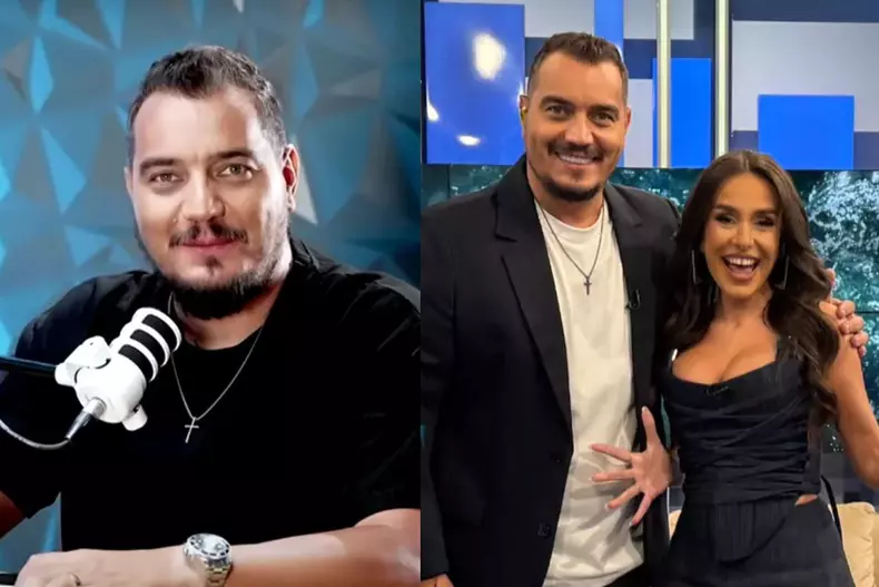 Colaj foto cu Bursucu și Andreea Frățilă