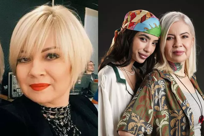 Colaj foto cu Catinca și Calina Dumitrescu, fiica ei