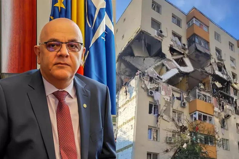Colaj foto cu Raed Arafat și explozia din Rahova