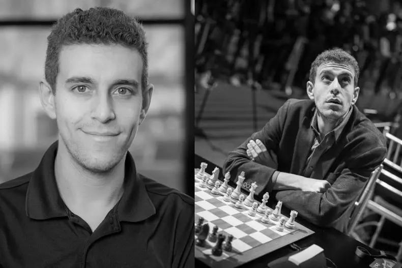 Colaj foto cu regretatul Daniel Naroditsky
