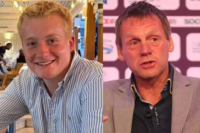 Colaj foto cu Stuart Pearce și regretatul său fiu, Harley