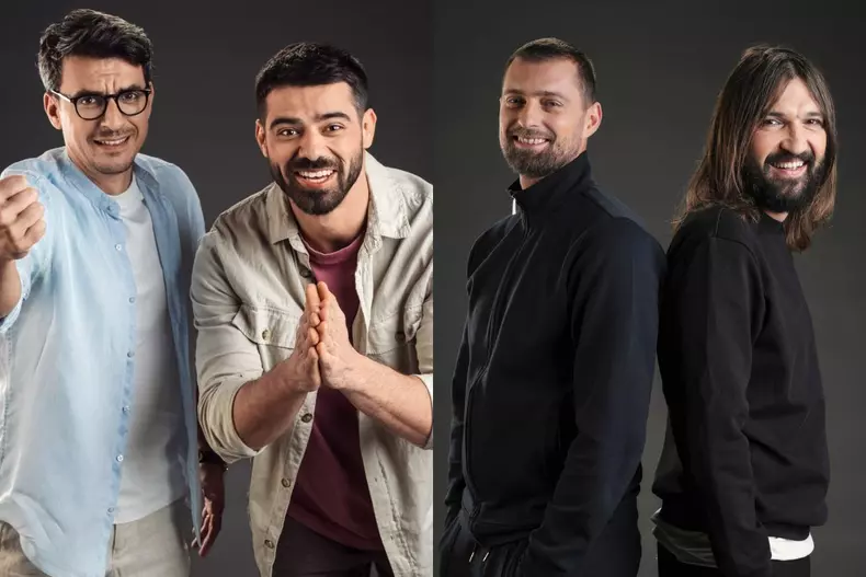 Colaj foto cu Alexandru Ion, Ștefan Floroaica, Dan Alexa și Gabi Tamaș