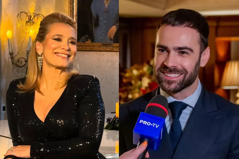Colaj foto cu Andreea Esca și Denis Hanganu