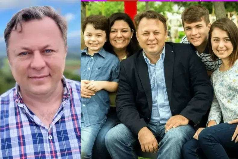 Colaj foto cu Dragoș Dolănescu și familia lui