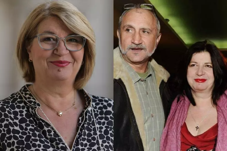 Colaj foto cu Magda Catone și Șerban Ionescu