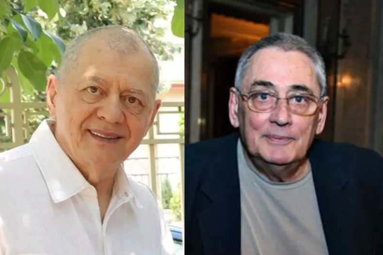 Colaj foto cu Octavian Ursulescu și regretatul Horia Moculescu