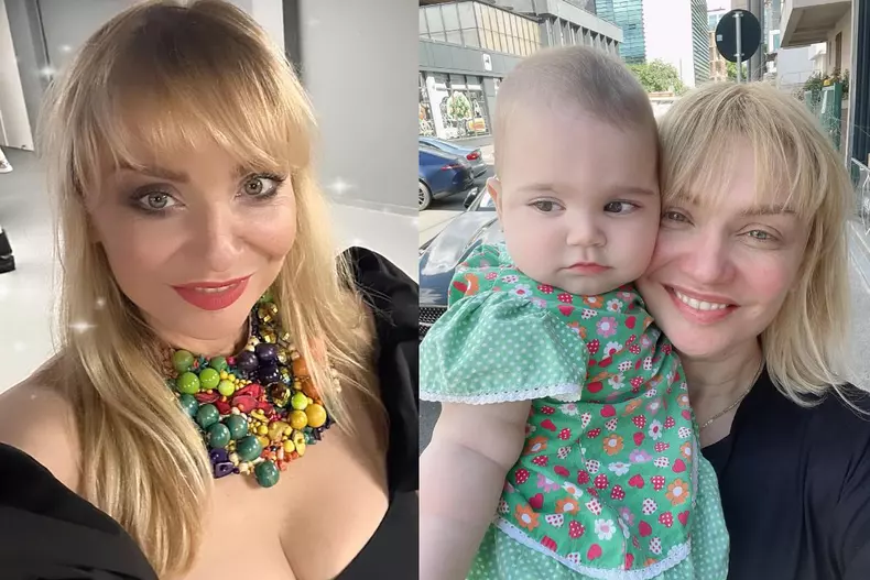 Colaj foto cu vedeta Cristina Cioran și Ema, fiica ei