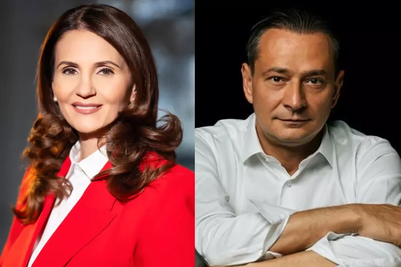 Colaj foto cu Anca Alexandrescu și Daniel Băluță