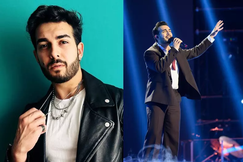 Colaj foto cu Andrei Duțu de la Vocea României