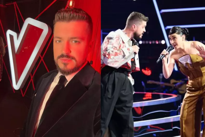 Colaj foto cu Paul Ananie și Irina Rimes la Vocea României