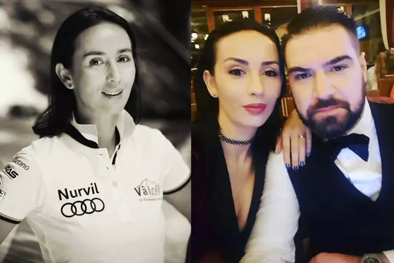 Colaj foto cu regretata Roxana Moise și soțul ei