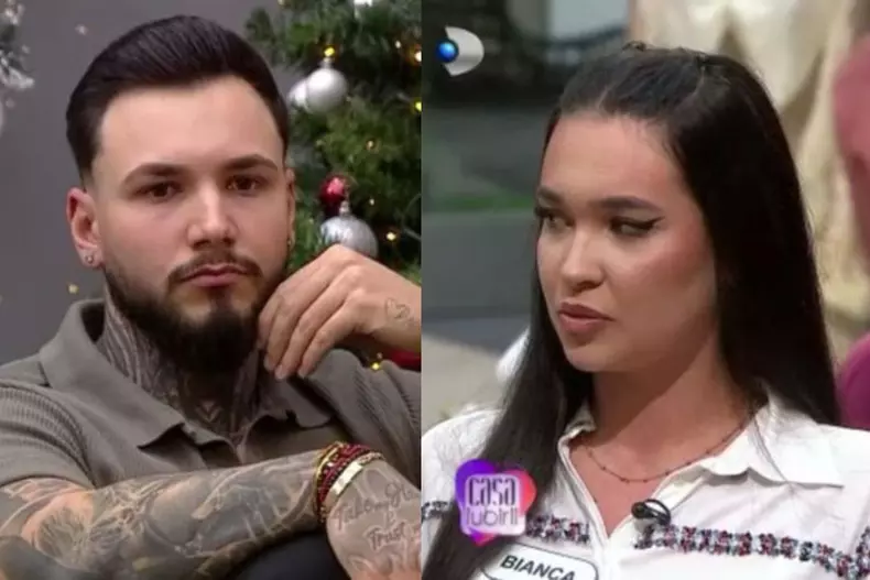 Colaj foto cu Robert și Bianca de la Casa iubirii