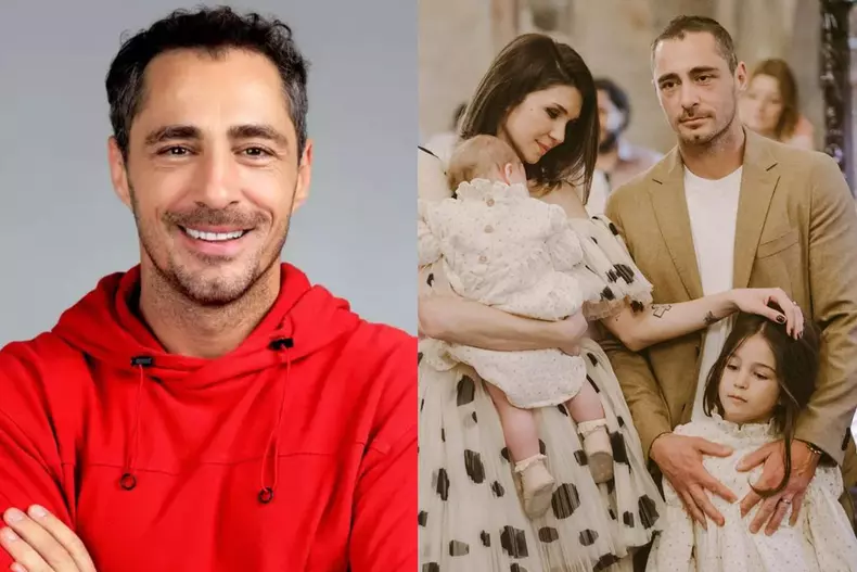 Colaj foto cu Vladimir Drăghia și familia lui
