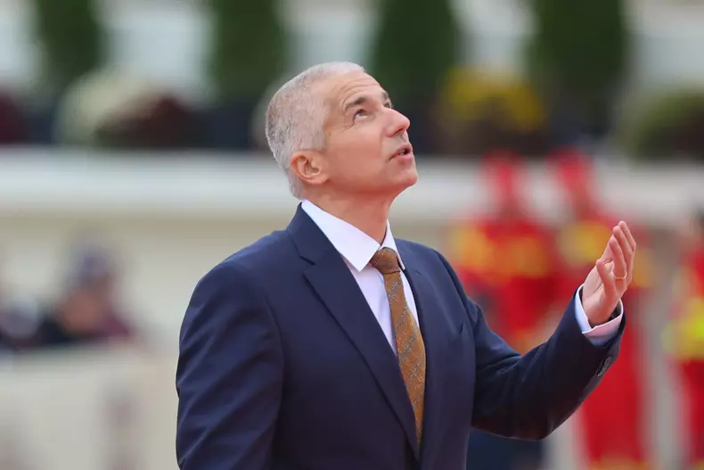 BUCURESTI - CEREMONIE DE SFINTIRE A PICTURII CATEDRALEI MANTUIRI