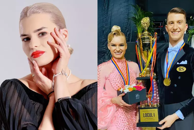 Colaj foto cu Andreea Matei și Rareș Cojoc