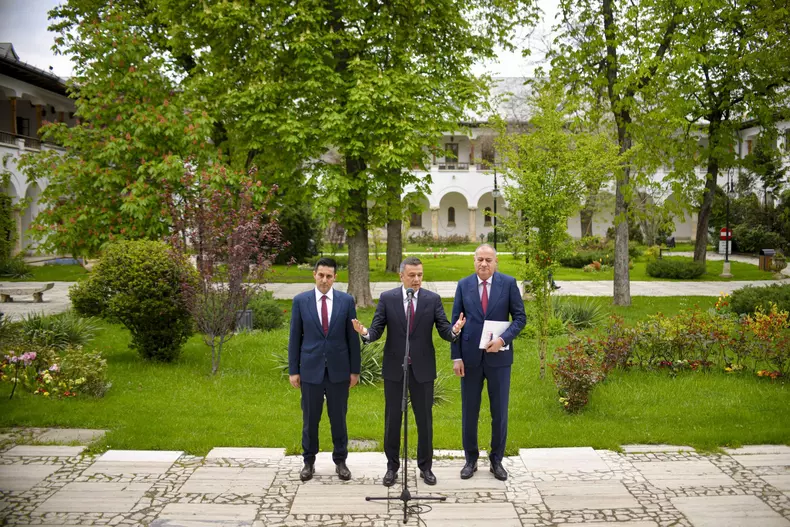 BUCURESTI - COTROCENI - CONSULTARI PARTIDE POLITICE - DECLARATII