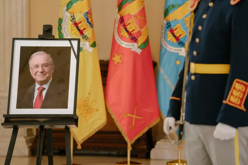 State Funeral Held For Former Romanian President Ion Iliescu