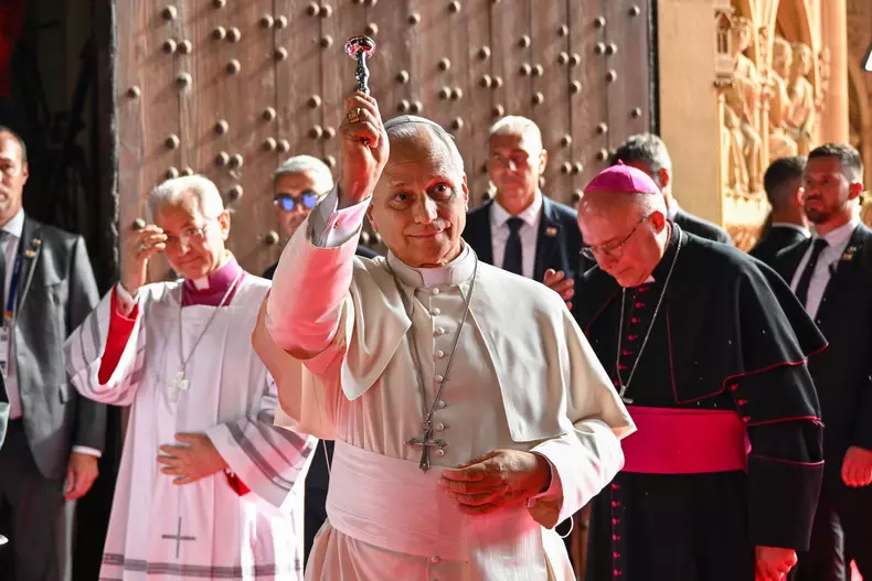 Pope Leo Xiv Celebrates Mass At Metz Cathedral For Mass
